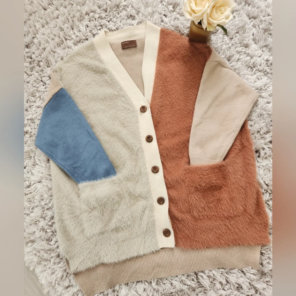 Kerisma Colorblock Cardigan Sweater S - Picture 1 of 5